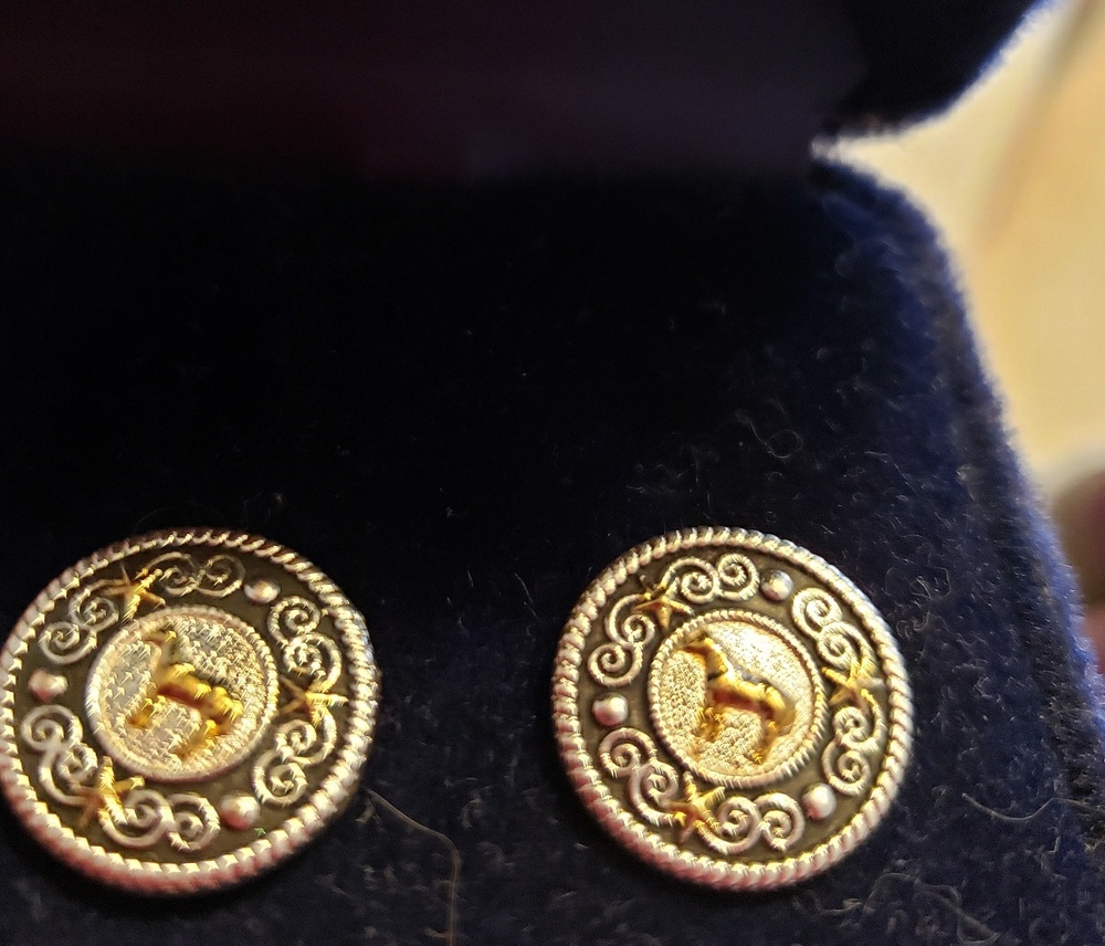 Montana Silversmith Earrings Horse black/gold